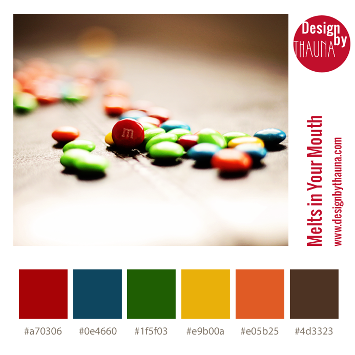 Color Palette - M&Ms - Melts in Your Mouth