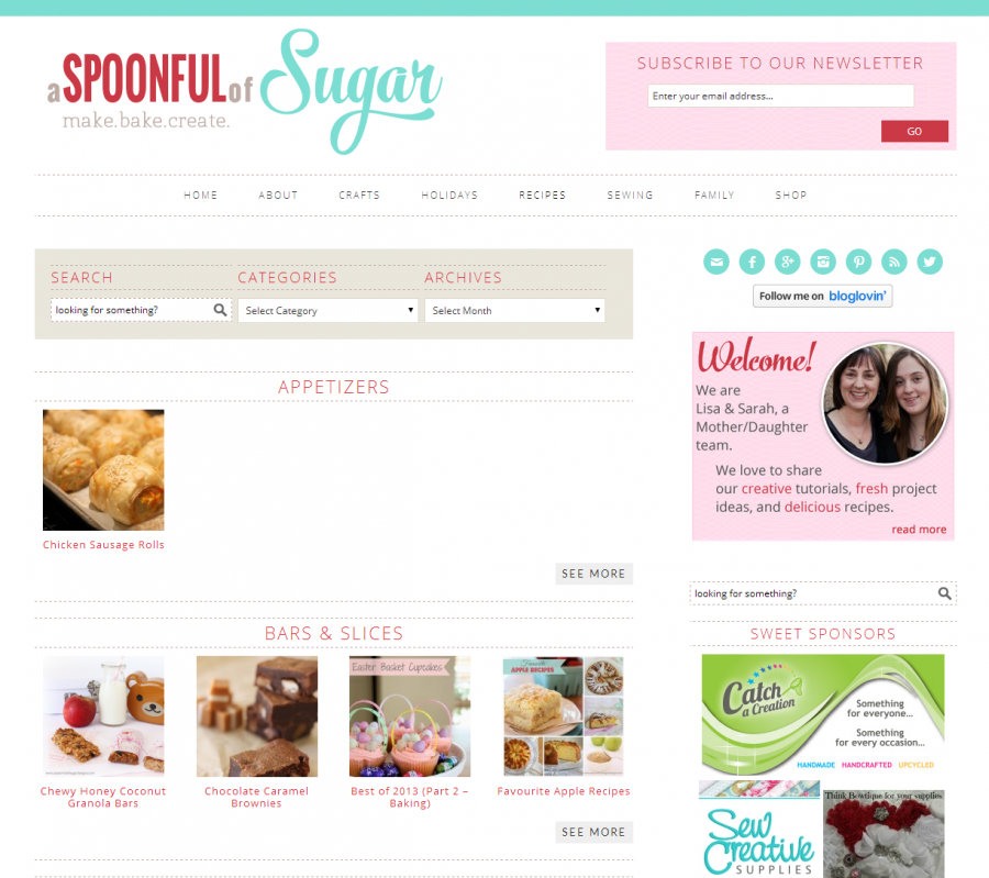 A Spoonful of Sugar - Recipe Index