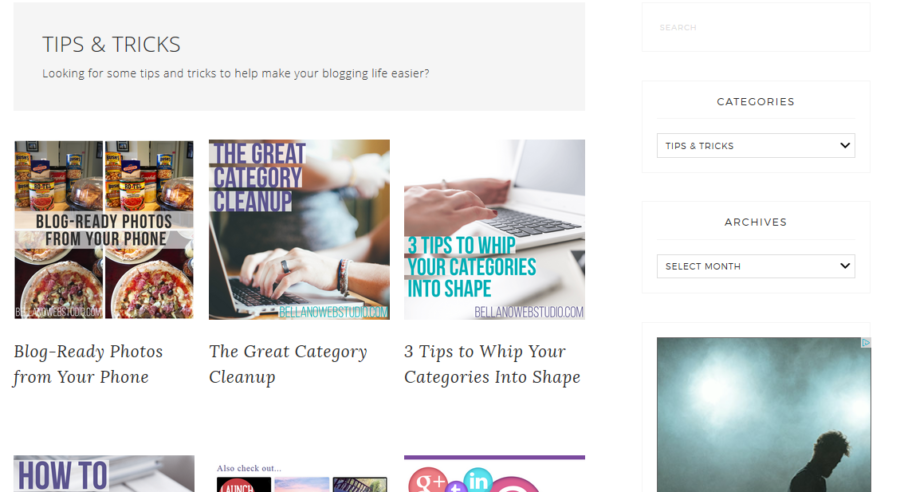 Change Your Sidebar category-page