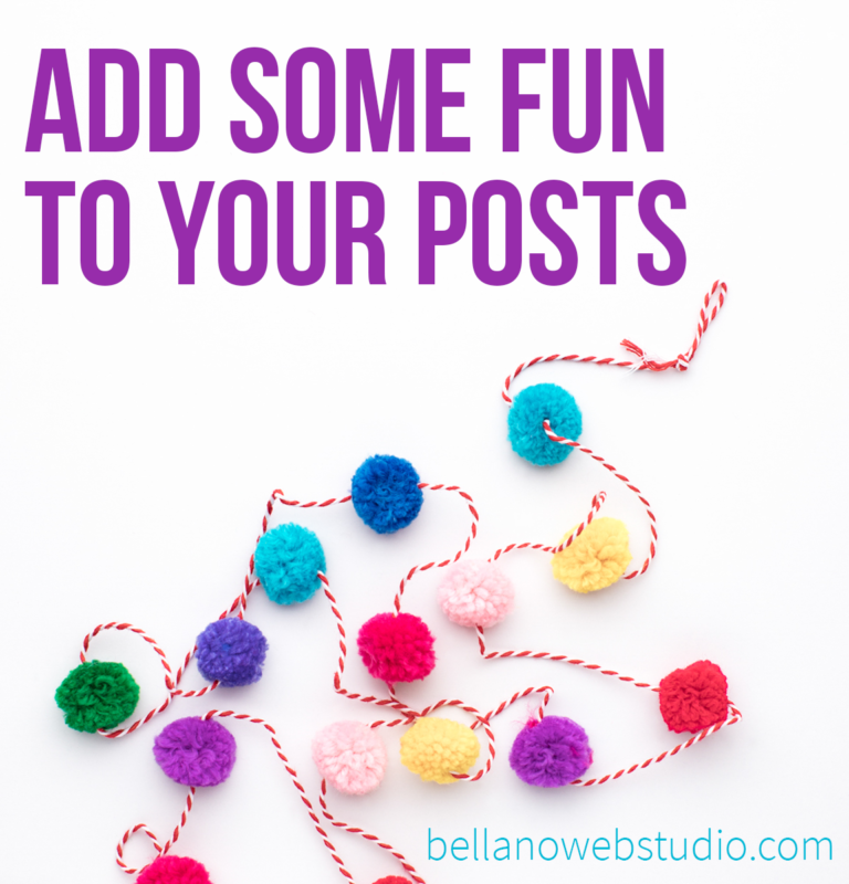 Add some fun to your posts with GIFs…