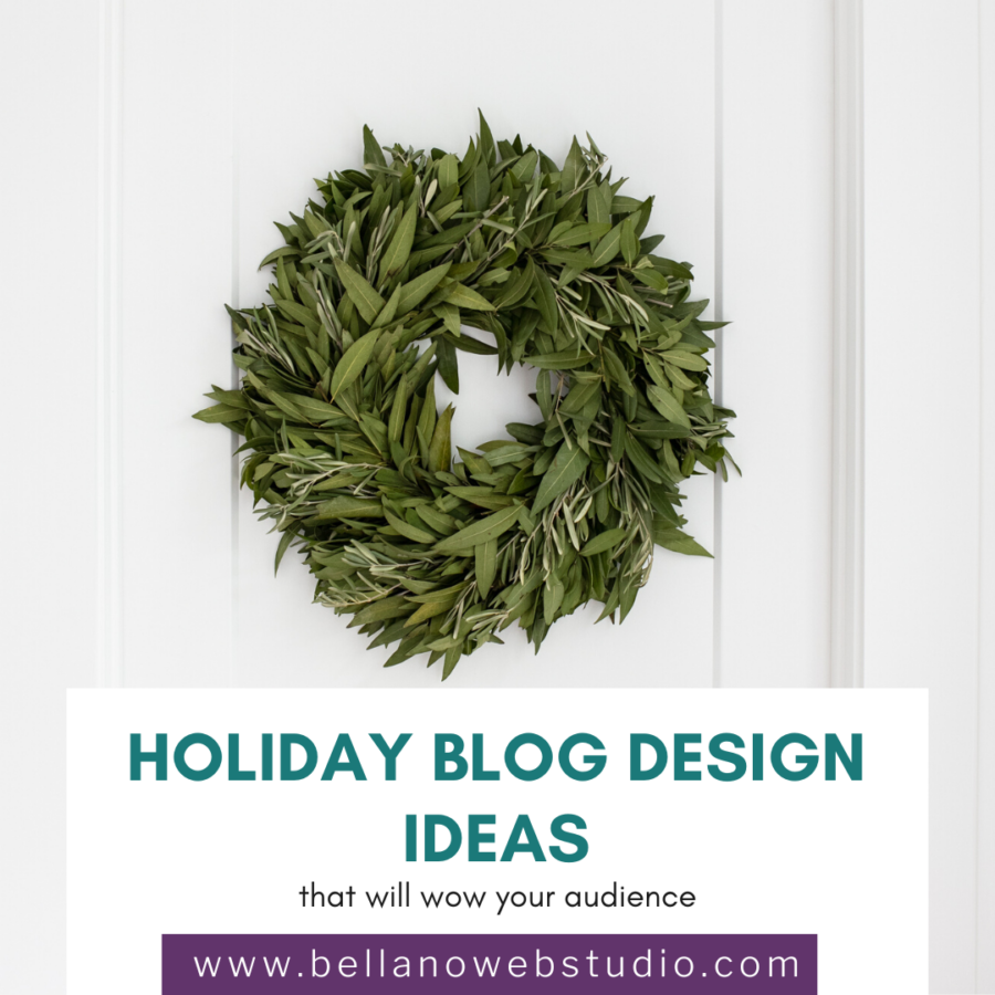Holiday blog design ideas