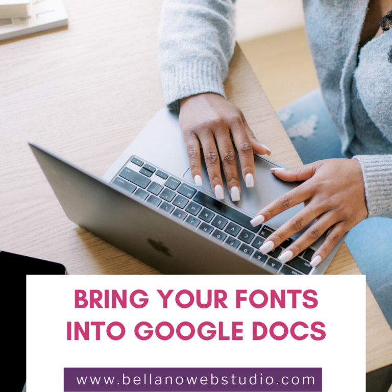 How to bring your fonts into Google Docs