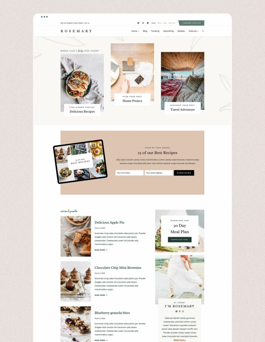 Restyle Solution - Rosemary Theme