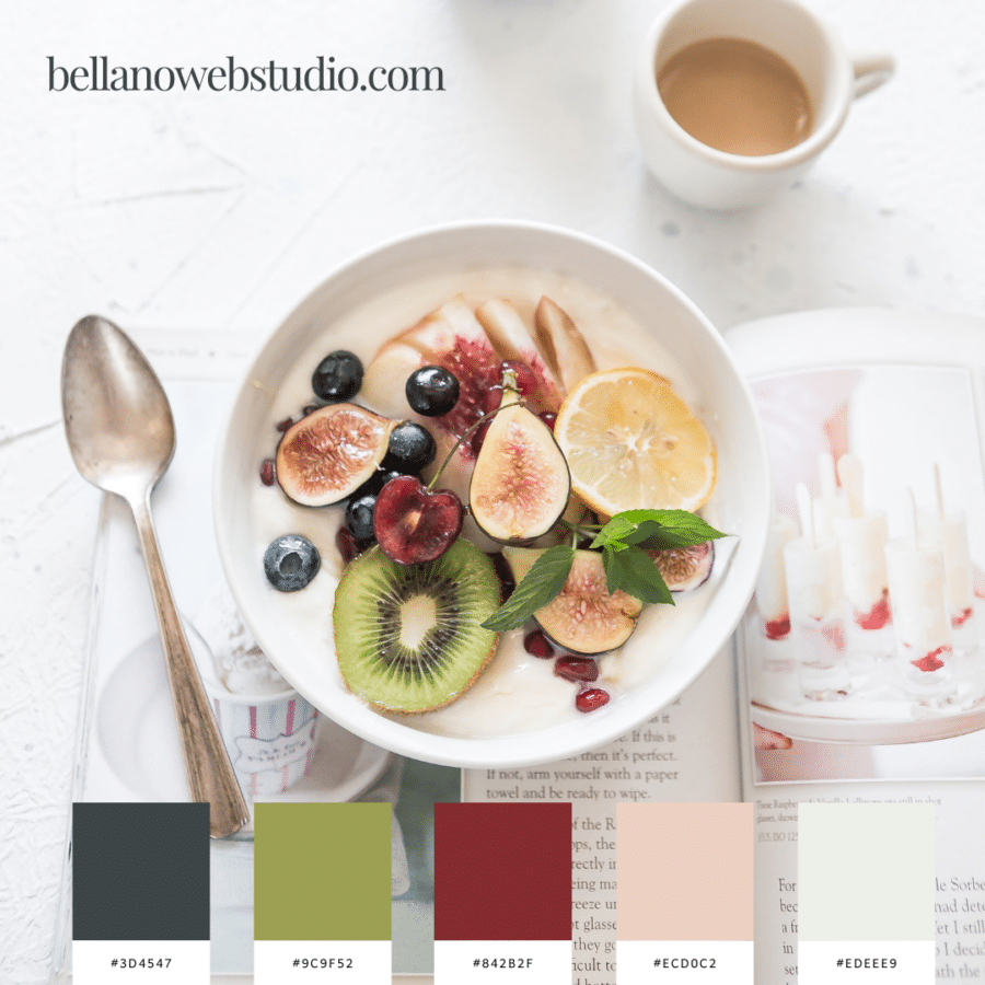 food inspired color palettes