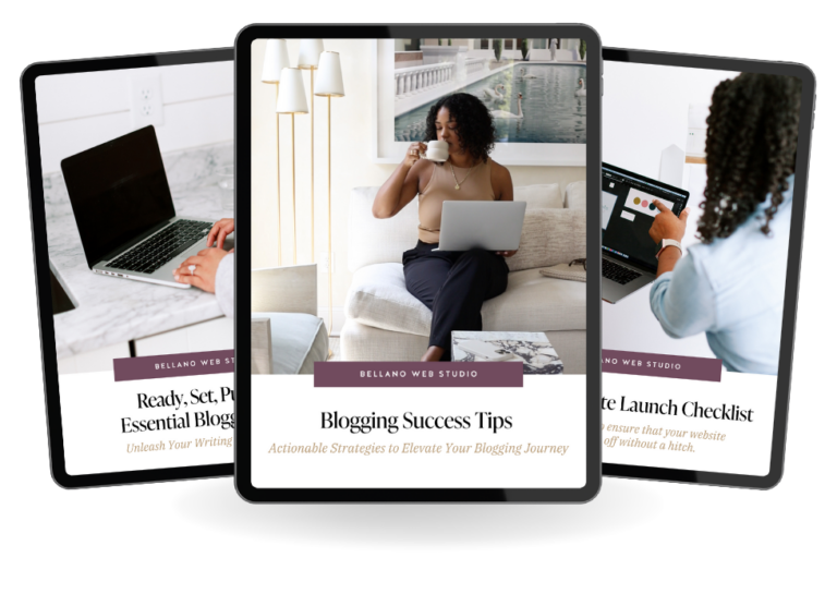 Bellano Web Studio - FREE Tutorial & Resource Library Access