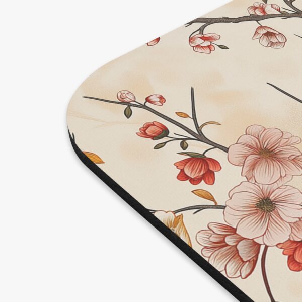 Vintage Chinoiserie-Inspired Mousepad Birds and Blossoms