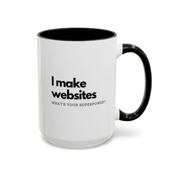 "I Make Websites What's Your Superpower" Web Designer Coffee Mug - Image 9