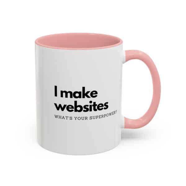 "I Make Websites What's Your Superpower" Web Designer Coffee Mug - Image 5