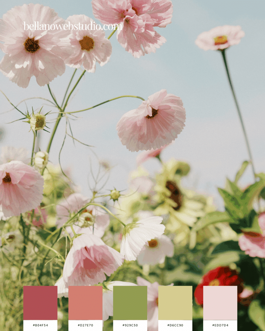 light and airy color palettes