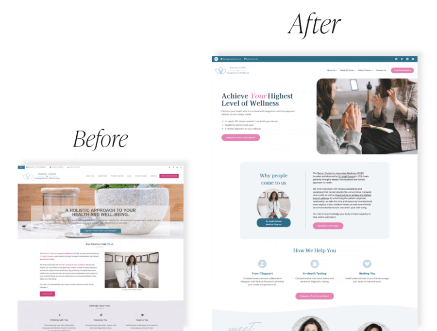 DCIM before and after